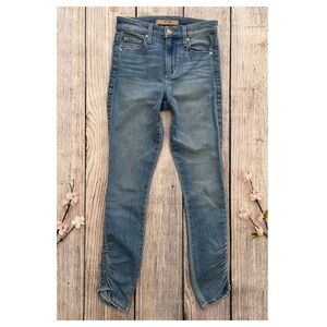 F1 -- JOES blue The Charlie High Rise stretch skinny ruched ankle jeans W24